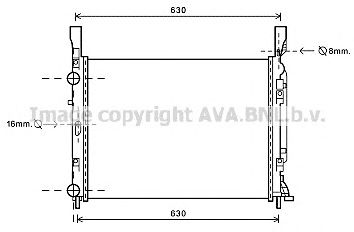 AVA QUALITY COOLING rta2469 -  Радиатор, охлаждение двигателя